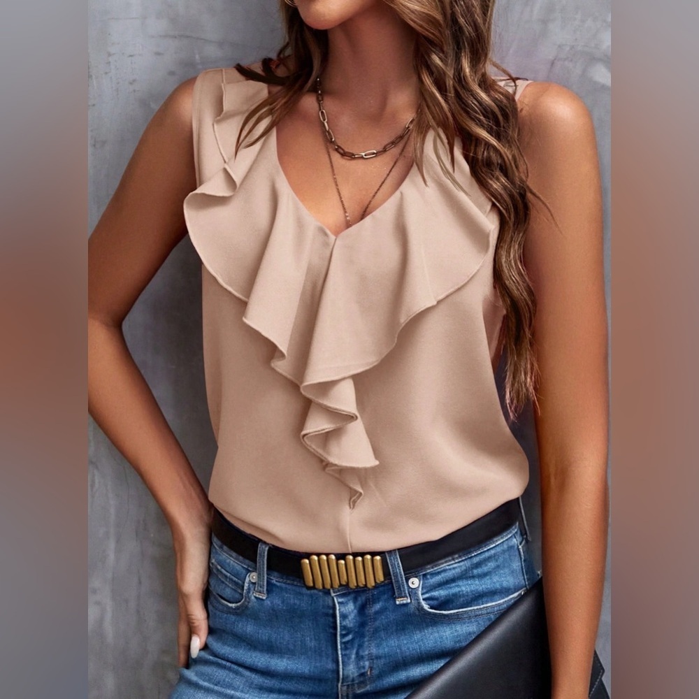 Let Me Adore You Ruffled Tank Top